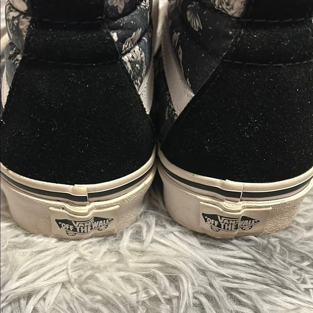 Vans Women's Black Floral High-Top Sneakers - Picture 8 of 10